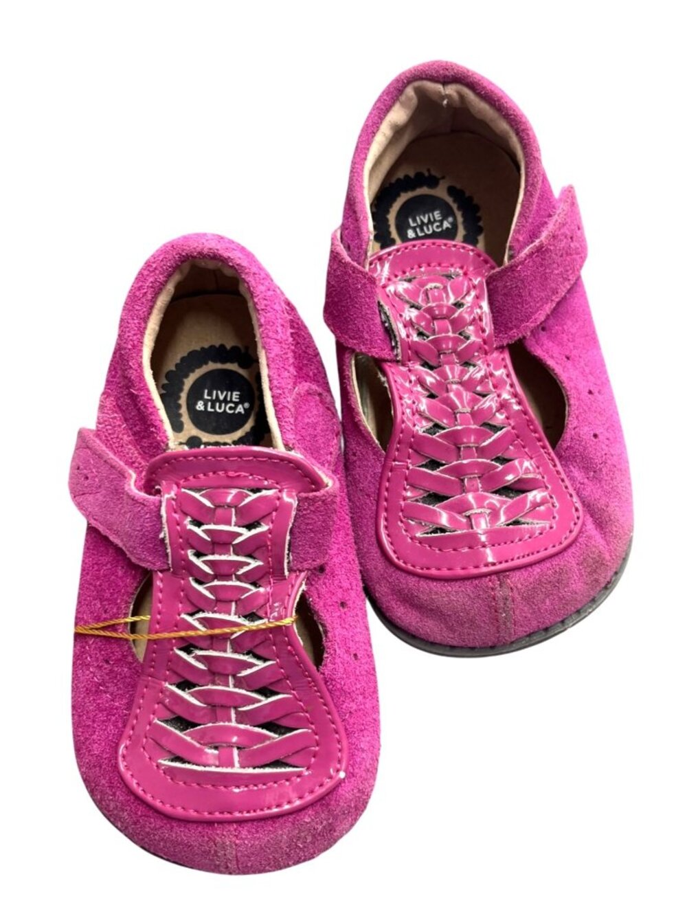 Livie & Luca Fuchsia "Toi Toi" Toddler Shoes Sz 5